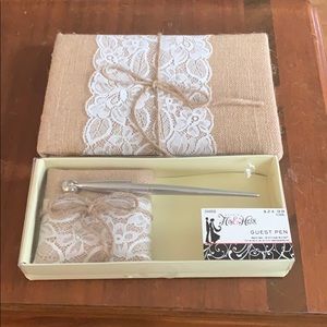 Brand New Wedding Book and Pen